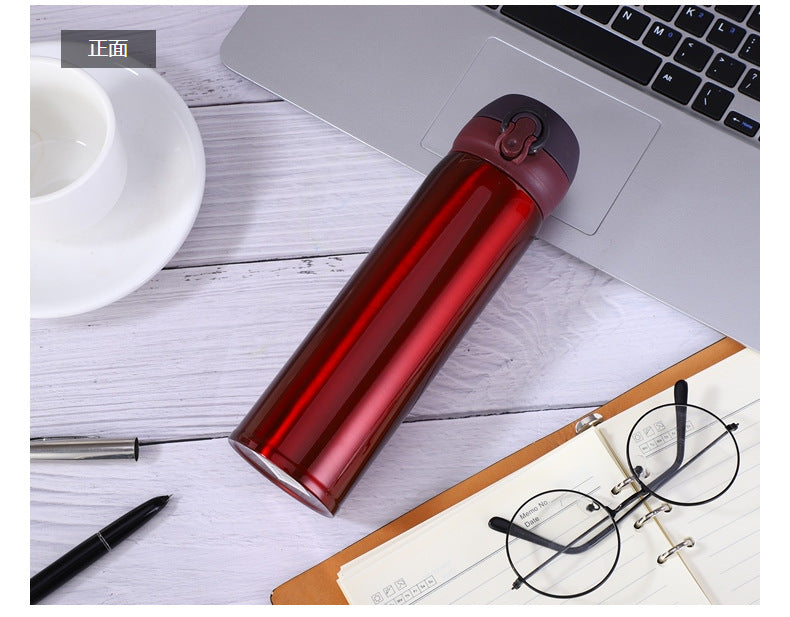 Stainless Steel Vacuum Flask Light Weight Student Thermos Portable Bottle Student Water Cup