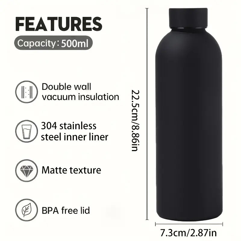 Dazzin - Premium Built Quality Black Water Bottle with Sports Bottle for Gym, School & Daily Hydration Home Use and Travel Use Water Bottle for Girls and Boys Ratings 1