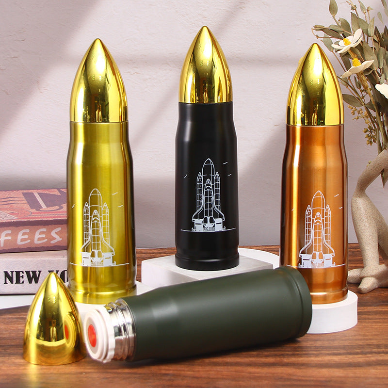 Bullet Vacuum Large Flask Capacity Portable Cup Thermos Stainless Steel Flask Thermal Outdoor Sports Bottle