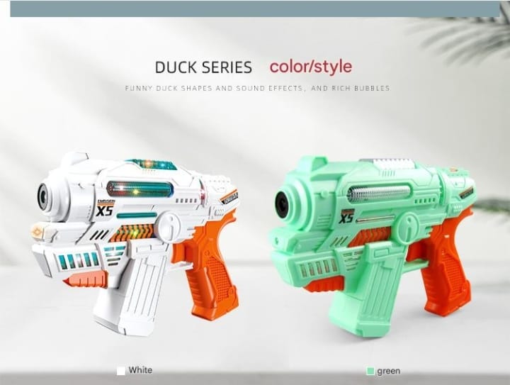β¨ Colorful Bubble Machine Gun Toy with Sound & Light β Automatic Bubble Blaster for Kids π