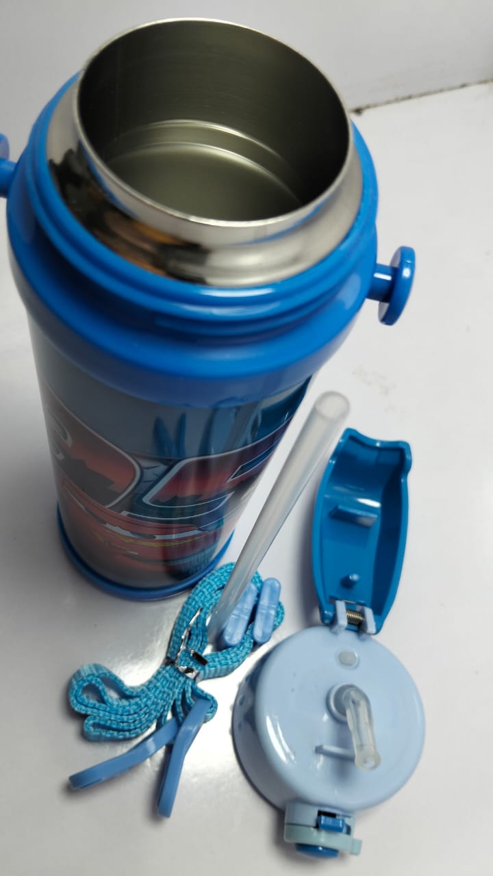 Cartoon Cars Stainless Steel Water Bottle for Kids – 500ml