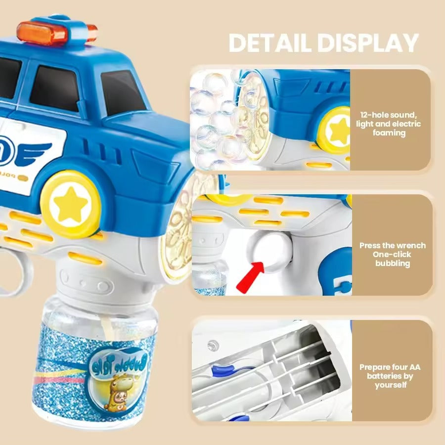 πβ¨ Police Car Bubble Machine Gun β Lights, Sounds & Endless Fun