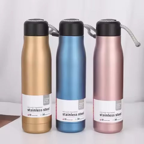 Stainless Steel Thermos Mug Sports Water Bottle Cold and Hot Thermal Cups Vacuum Travel Tumbler Mug Thermal Bike Bottle