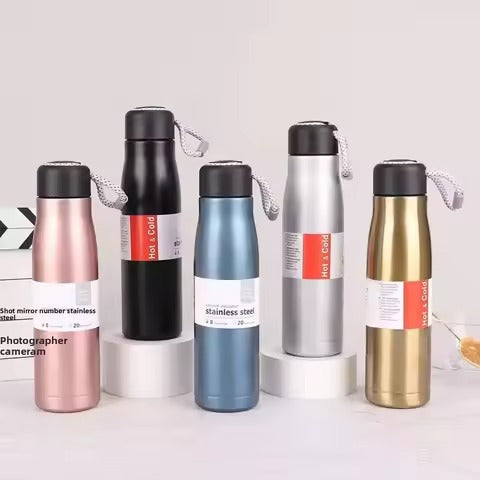 Stainless Steel Thermos Mug Sports Water Bottle Cold and Hot Thermal Cups Vacuum Travel Tumbler Mug Thermal Bike Bottle
