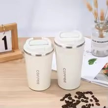 Trendy Stainless Steel Vacuum Insulated Coffee Cup Double Layered Portable Office Car Mark Engraving Thermal Mug Home Goods