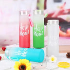 Hello Master Glass Bottle | 480ml Stylish Water Bottle with Rope | Leakproof, Durable & Eco-Friendly | Lightweight & Portable Hydration Bottle for School, Gym, Travel, Office, Outdoor & Home Use | Perfect for Kids & Adults PROMISE TO SELL