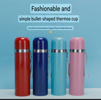 Bullet large capacity sports water bottle fashion 304 stainless steel thermos cup outdoor sports rope water Cup