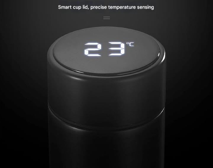 [Everyday Comfort] Sleek Stainless Steel Insulated Water Bottle with Temperature Display – 304 Stainless Steel, Keeps Drinks Hot or Cold, Modern Design for Home, Office, or Gift, Water Bottle Insulated