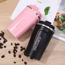Trendy Stainless Steel Vacuum Insulated Coffee Cup Double Layered Portable Office Car Mark Engraving Thermal Mug Home Goods