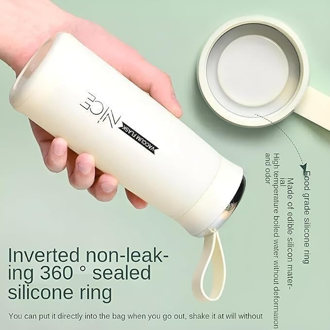 Portable Travel Insulated Cup Double Glass Car Cap Coffee Thermos Flask Cold Drink Cup Thermos Cup