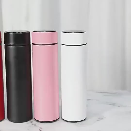 [Everyday Comfort] Sleek Stainless Steel Insulated Water Bottle with Temperature Display – 304 Stainless Steel, Keeps Drinks Hot or Cold, Modern Design for Home, Office, or Gift, Water Bottle Insulated