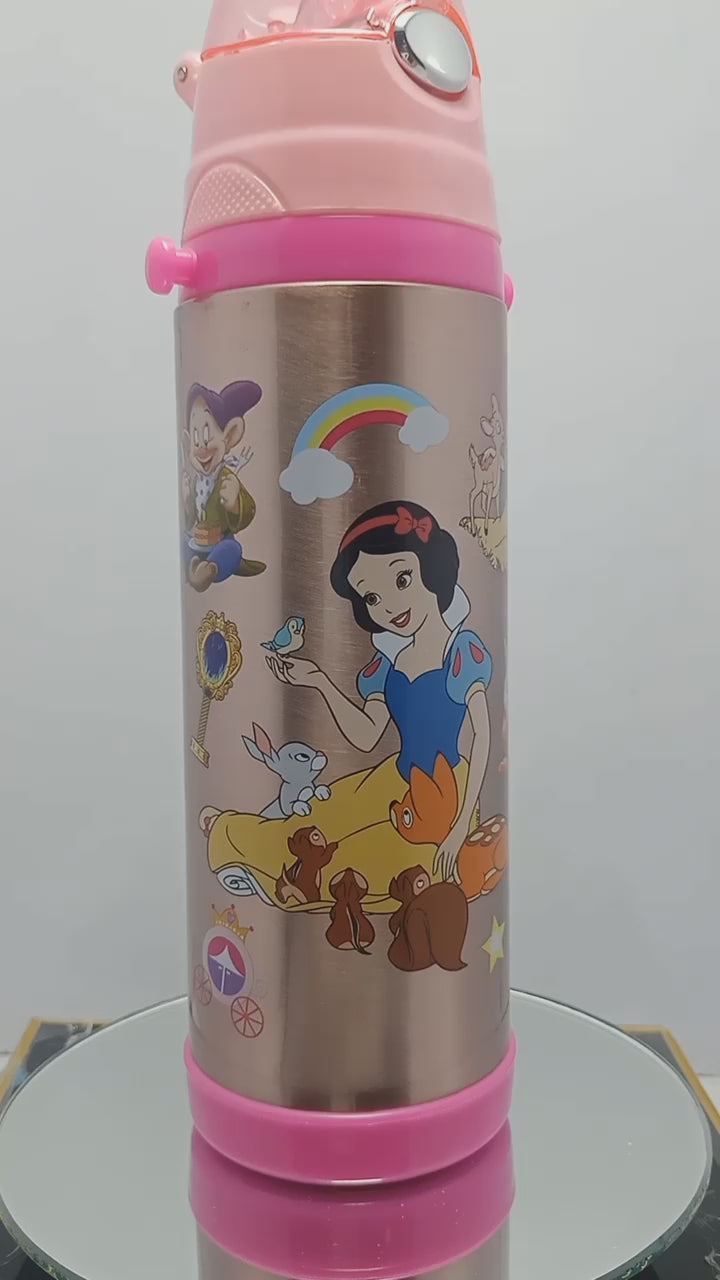 🎨 Cartoon Character Stainless Steel Bottle – For Boys & Girls 🎒